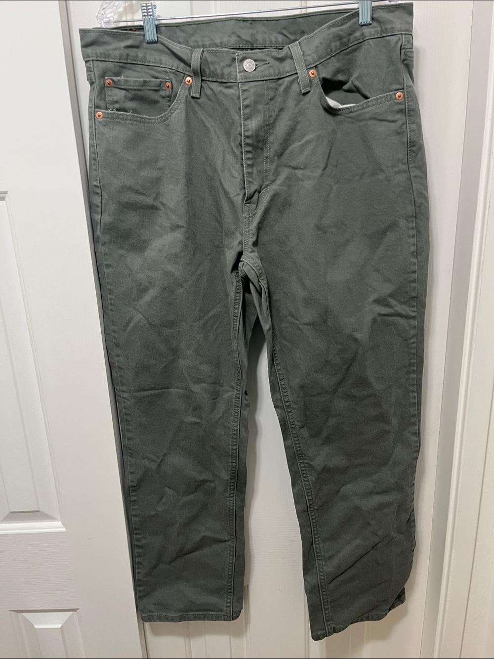 Levi's Men's Straight Jeans in Olive